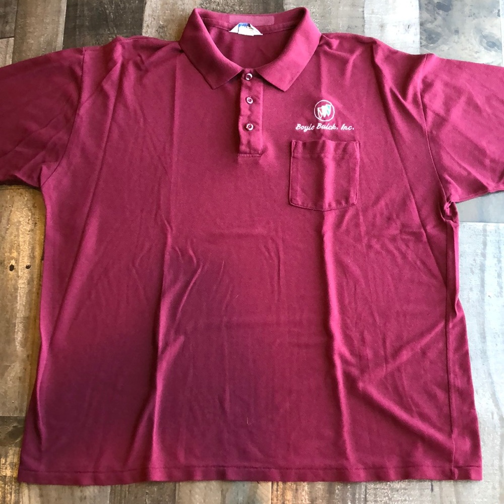 Vintage Buick dealership uniform polo